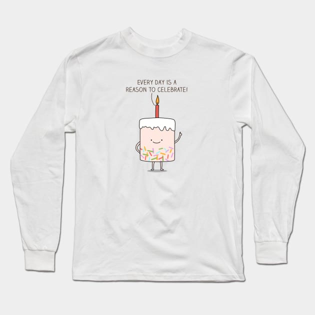 Celebrate life Long Sleeve T-Shirt by milkyprint